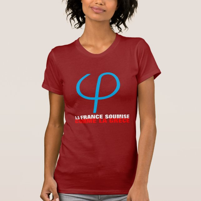 Camiseta A França Insubmisso ou apresentada como a Grécia (Frente)
