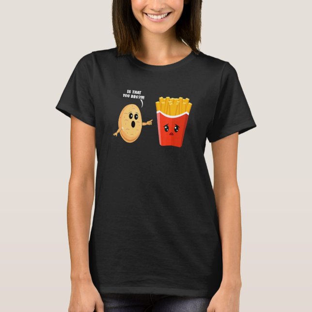 Camiseta A Freguiça De Batata É Que Você Batia Fritas Franc (Frente)