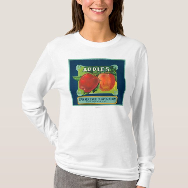 Camiseta A fruta Apple do girador etiqueta - Yakima, WA (Frente)
