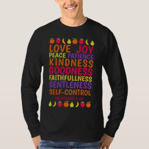 Camiseta A Fruta Do Espírito Galáctico Deu Bíblia Verso