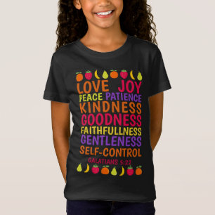 Camiseta A Fruta Do Espírito Galáctico Deu Bíblia Verso