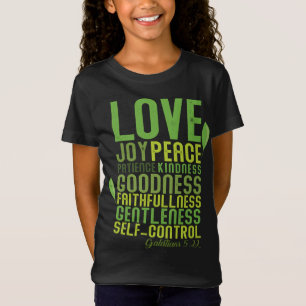 Camiseta A Fruta do Espírito Oferece Bíblia Cristã V