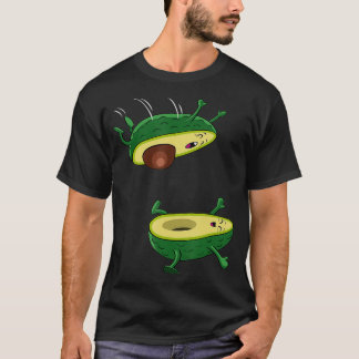 Camiseta A fruta do salto de abacate kawaii