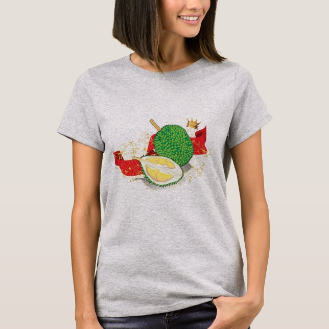 Camiseta A Fruta Majestosa do Rei Duriano (Frente)