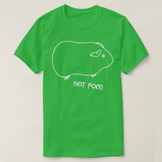 Camiseta A Funny and Cute little Guinea Pig not be eaten  (Frente do Design)