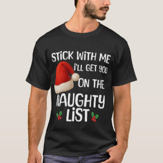 Camiseta A funny Christmas naughty list design T-Shirt