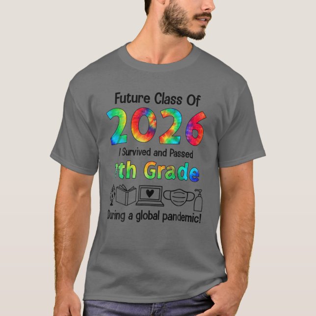 Camiseta A Futura Classe De 2026, Eu Sobrevivi (Frente)
