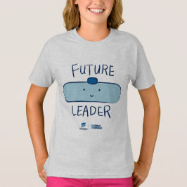 Camiseta A futura líder sorrindo T-shirt das raparigas dos