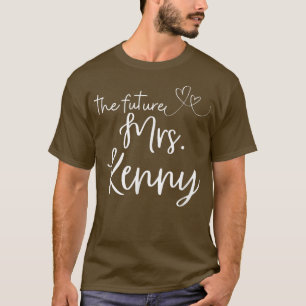 Camiseta A Futura Sra. Kenny Logo Será Noiva, Esposa Envolv