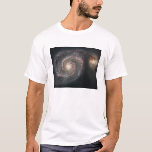 Camiseta A galáxia do redemoinho (M51) e galáxia do