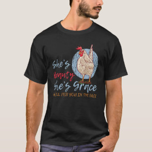 Camiseta A galinha tem beleza, tem graça, diabos, ela bica 