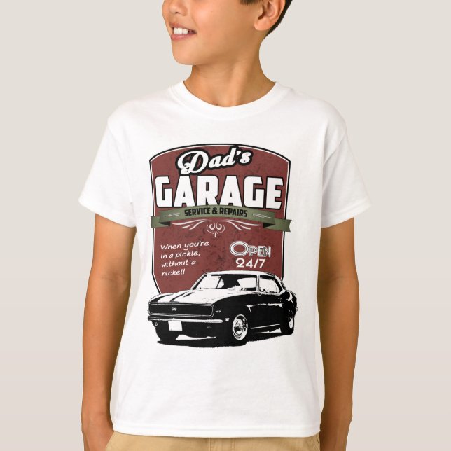 Camiseta A garagem do pai Camaro 1968 (Frente)