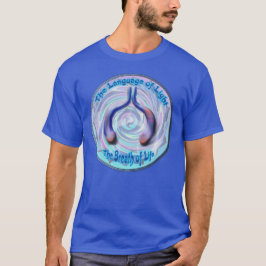 Camiseta A garganta Chakra - Símbolo da vida respiratória