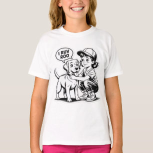CAMISETA A GAROTA AMA SEU CÃO