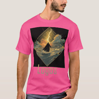 Camiseta A garota do Logos andando na água