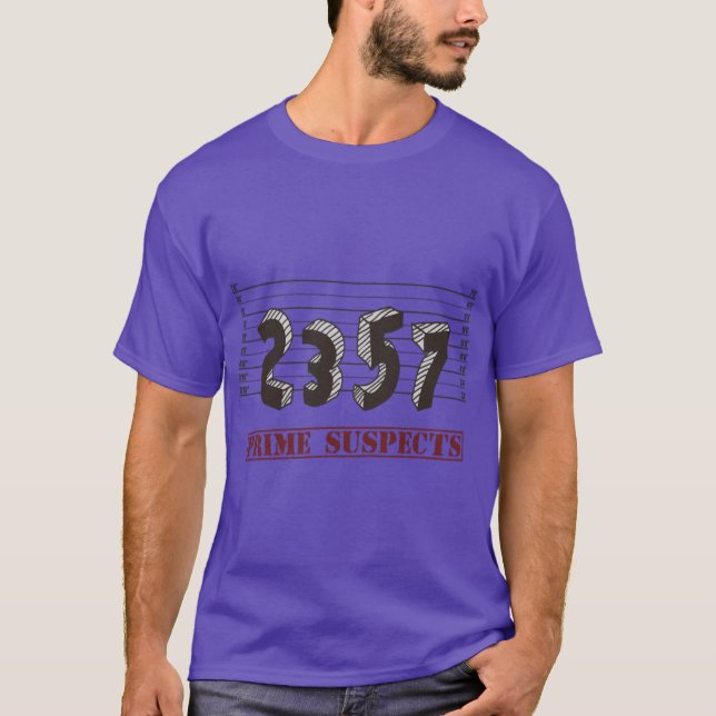 Camiseta A garota dos suspeitos de número primo (Frente)