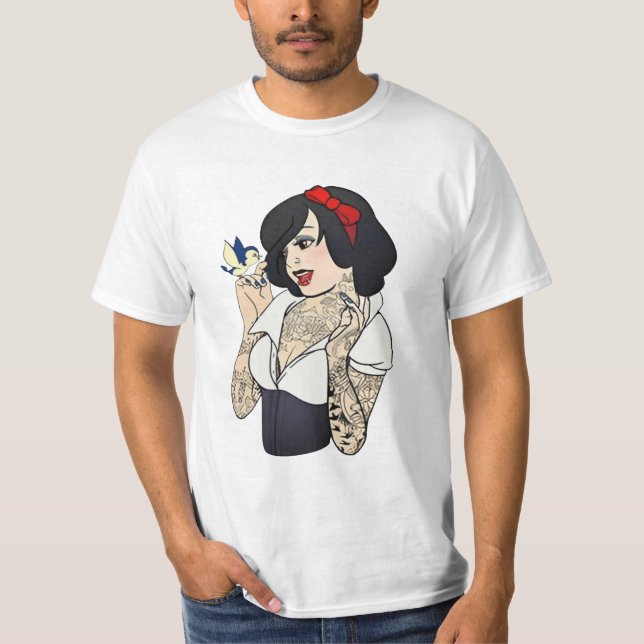 Camiseta A garota voga piada bonita (Frente)