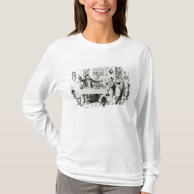 Camiseta A garrafa, placa mim (Frente)