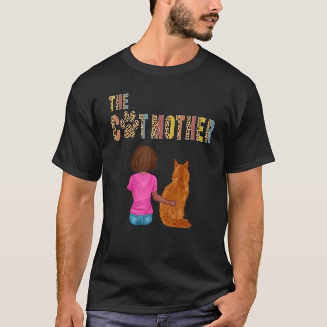 Camiseta A Gata Mãe Maine Coon Gata Mãe (Frente)
