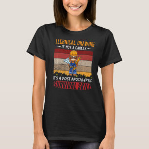 Camiseta A Gaveta Técnica Da Mens Não É Um Rascunho De Gave