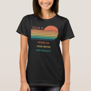 Camiseta A Gen X Levantou-Se Sobre A Água Da Tubagem E Negl