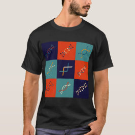 Camiseta A genética de DNA retrorativa estabelece padrões d