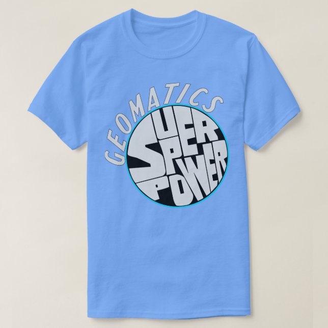 Camiseta A geografia é a minha superpotência 1 (Frente do Design)