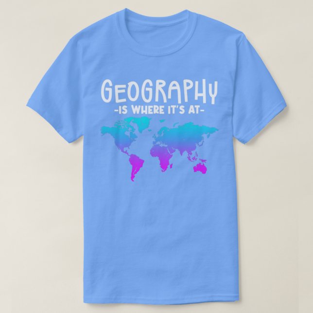 Camiseta A Geografia É Onde Está Em 1 (Frente do Design)