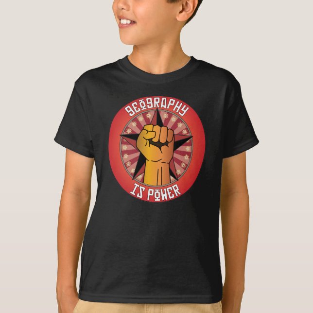 Camiseta A geografia é poder (Frente)