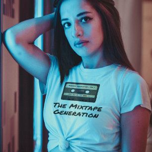 Camiseta A Geração do Mixtape - Fita Cassete Retro