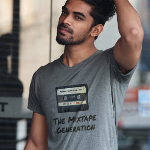 Camiseta A Geração do Mixtape - Fita Cassete Retro