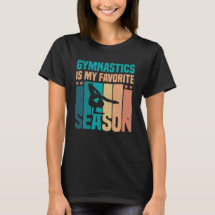 Camiseta A ginástica É A Minha Sobrevivência Favorita Da Gi