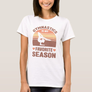 Camiseta A ginástica É A Minha Sobrevivência Favorita Da Gi