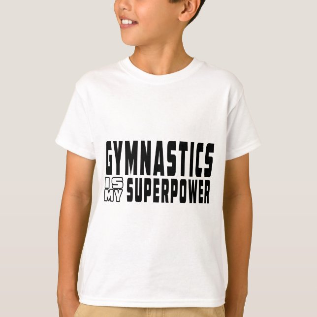 Camiseta A ginástica é minha superpotência (Frente)