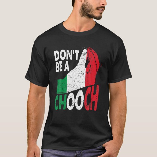 Camiseta A gíria italiana não é uma chupa engraçada Italian (Frente)