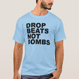 Camiseta A gota bate não as bombas 4