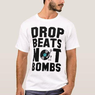 Camiseta A gota bate não bombas