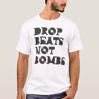 Camiseta A gota bate não bombas