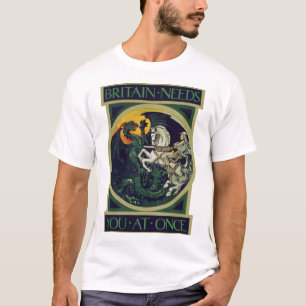 Camiseta A Grã-Bretanha Precisa de Você Agora – Arte Vintag