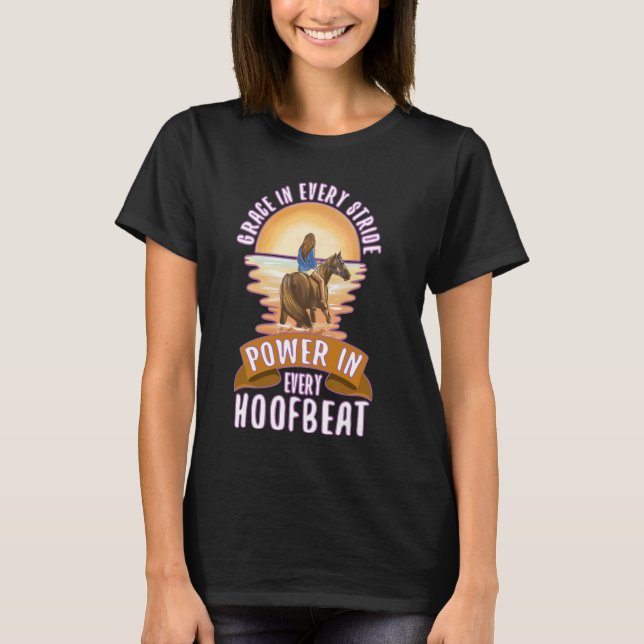Camiseta A Graça Em Cada Potência Em Cada Mulher De Hoofbea (Frente)