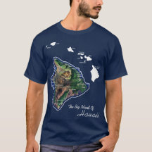 A Grande Ilha do Havaí Com Ilhas Havaianas