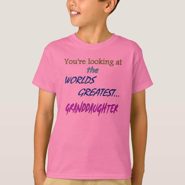 Camiseta A grande neta dos mundos (Frente)