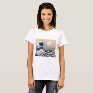 Camiseta A Grande Onda de Kanagawa Hokusai