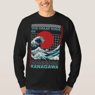 Camiseta A Grande Onda de Kanagawa Hokusai Arte Japonesa