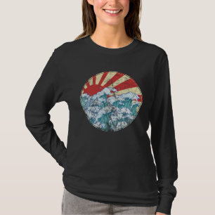 Camiseta A Grande Onda de Kanagawa Hokusai inspirou o Japão