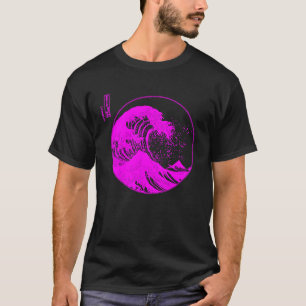 Camiseta A Grande Onda de Kanagawa Hokusai Japonês