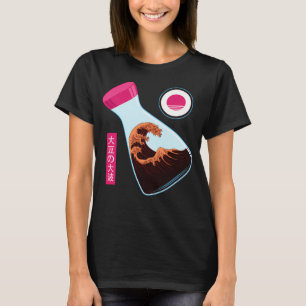 Camiseta A Grande Onda de Molho de Soja