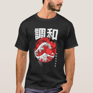 Camiseta A Grande Onda de Peixes Koi de Kanagawa