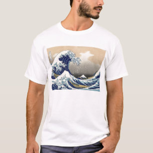 Camiseta A grande onda fora de Kanagawa