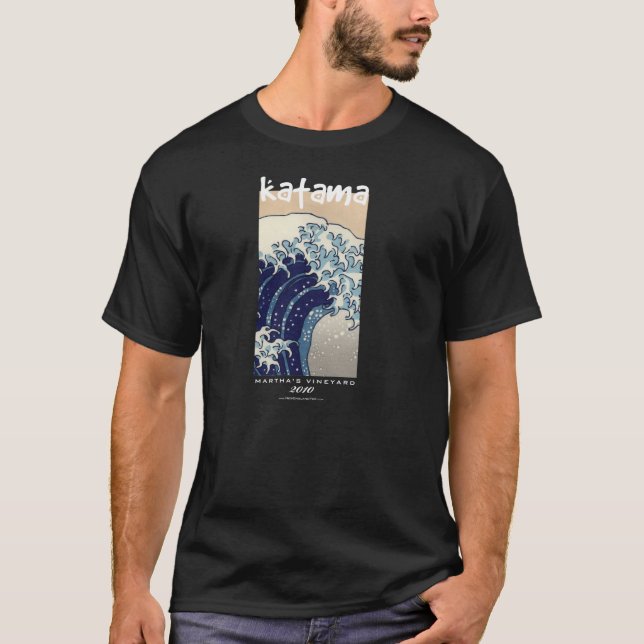 Camiseta A grande onda fora de Katama (Frente)